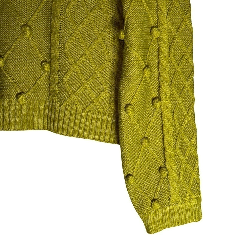 Listicle Cropped Pom Pom Sweater - Size S - Picture 2 of 7